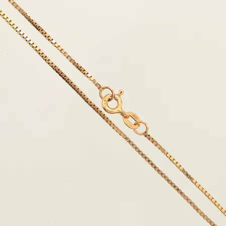 Kedja Venezia, längd 40cm, bredd 1,2mm, skev, 14K  Vikt: 3,3 g