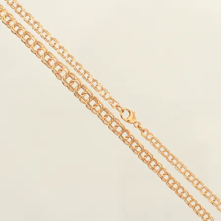 Collier doserad Bismarck, längd 42cm, bredd 3,2-5,5mm, 18K Vikt: 7,4 g