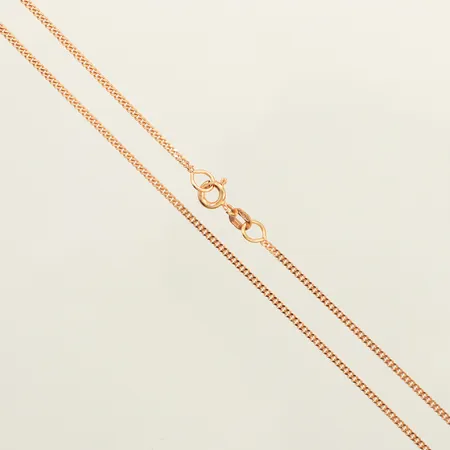 Kedja Pansar, längd 50cm, bredd 1,4mm, 18K  Vikt: 3,9 g