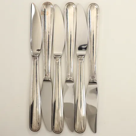 Bordskniv, längd 20cm, blad i rostfritt stål, modell ambassad, GAB, silver bruttovikt: 395,3g Vikt: 395,3 g