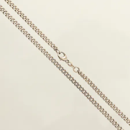 Kedja Pansar, längd 46,5cm, bredd 3,8mm, 925/1000 silver Vikt: 16,6 g