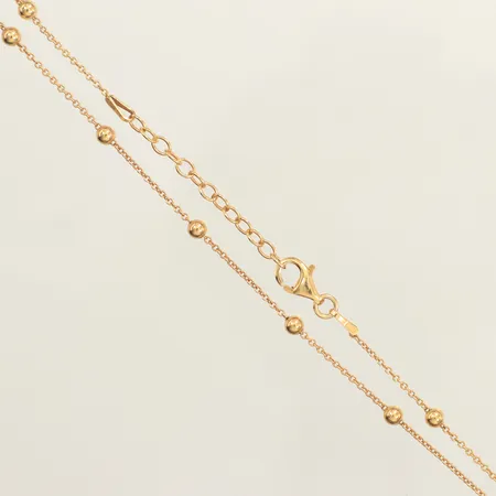 Collier, längd 41-44cm, bredd 3,1mm, GHA, 925/1000 silver Vikt: 2,9 g