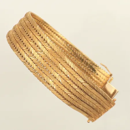 Armband, längd 19,5cm, bredd 18,8mm, 18K Vikt: 62,1 g