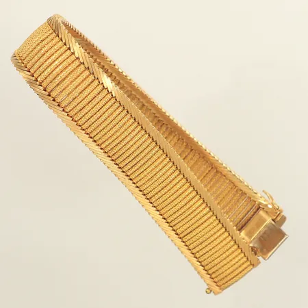 Armband, längd 18,5cm, bredd15mm, 18K Vikt: 53,9 g