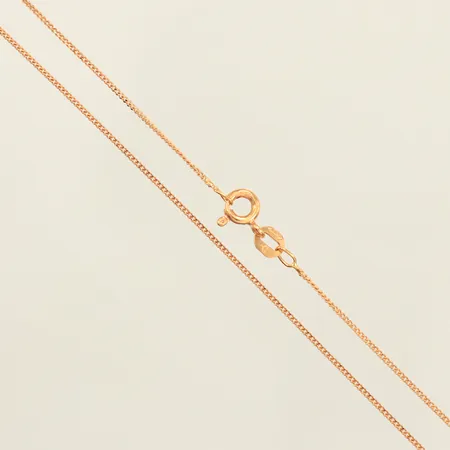 Kedja Pansar, längd 37,5cm, bredd 0,8mm, 18K Vikt: 1,3 g