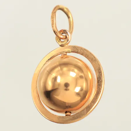 Hänge, rörlig del, längd 30mm, bredd 20mm, 18K Vikt: 4 g