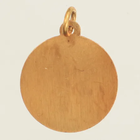 Hänge, Ø13,8mm, ograverat, 18K Vikt: 0,8 g