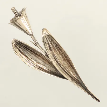 Brosch, längd 78mm, bredd 24,5mm, silver Vikt: 9,3 g