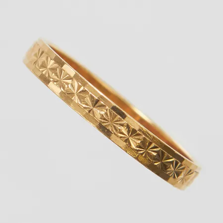 Ring, stl 19, bredd 3mm, Scahlins, 18K Vikt: 2,4 g