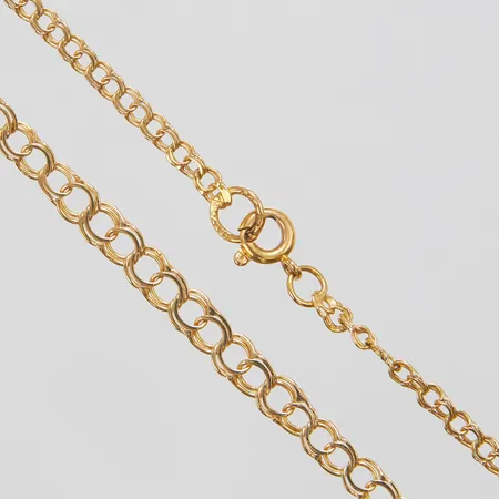 Collier doserad Bismarck, längd ca 41,5cm, bredd 3-5mm, 18K Vikt: 6,5 g