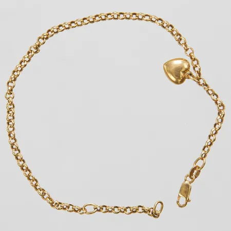 Armband, defekt, klämda länkar, 18K Vikt: 2,7 g