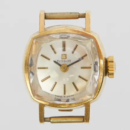 Damur Tissot 18K, Ø 6x6mm, manuell, gravyr, bruttovikt: 9,2g