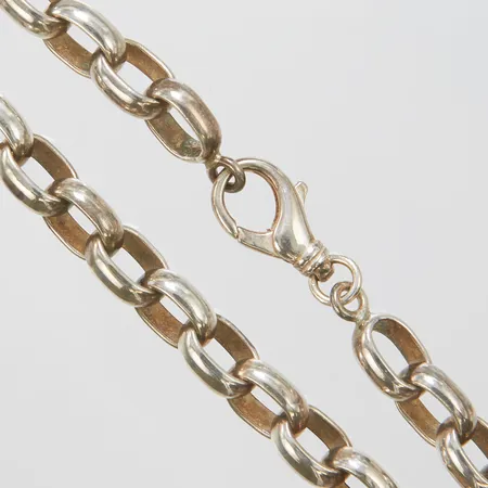Collier Ankar, längd ca 45cm, bredd 4,5-10,5mm, 925/1000 silver Vikt: 115 g
