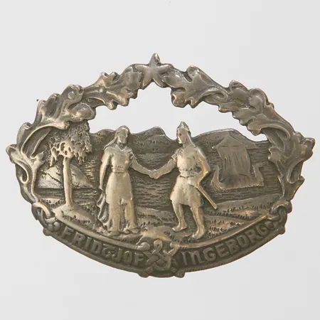 Brosch, längd ca 36mm, bredd 48mm, 830/1000 silver Vikt: 10 g
