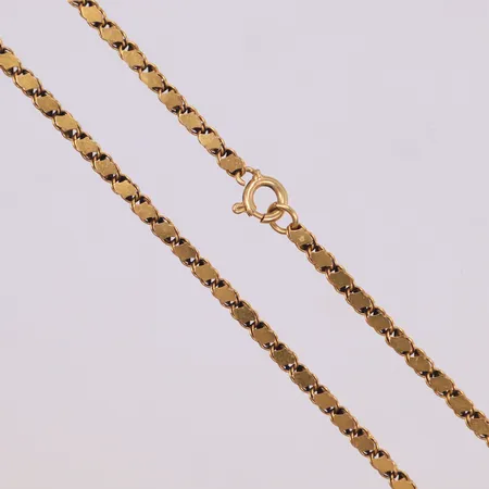 Collier, 86,5cm, bredd: 3,3mm, skadat lås, 18K Vikt: 22,2 g