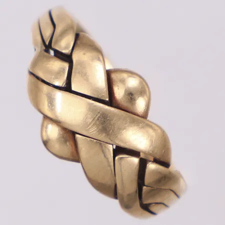 Ring, stl 20½, bredd: 3,4-12,3mm, 14K Vikt: 5,9 g