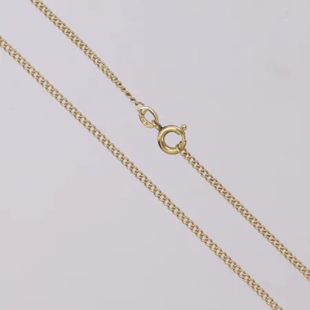 Kedja, pansarlänk, 49,5cm, bredd: 1,5mm, 14K Vikt: 3,1 g