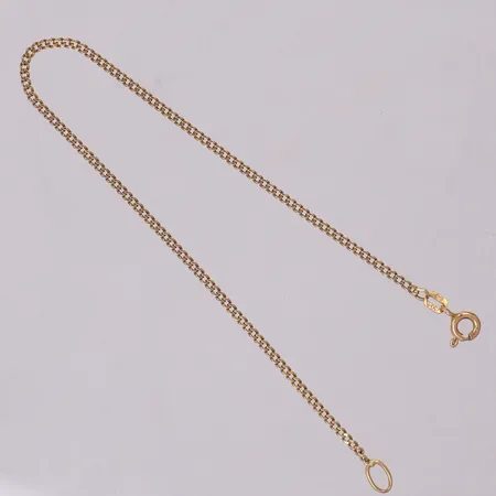 Armband, pansarlänk, 18,5cm, bredd: 1,6mm, 18K Vikt: 1,9 g