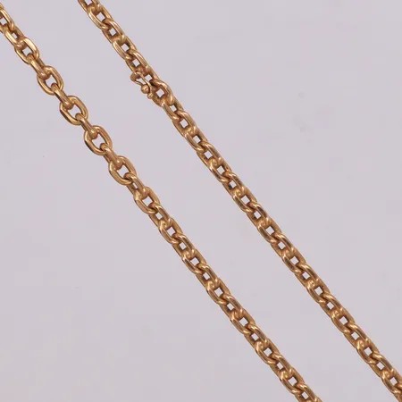 Kedja, ankarlänk, 52cm, bredd: 5mm, 18K Vikt: 43,7 g