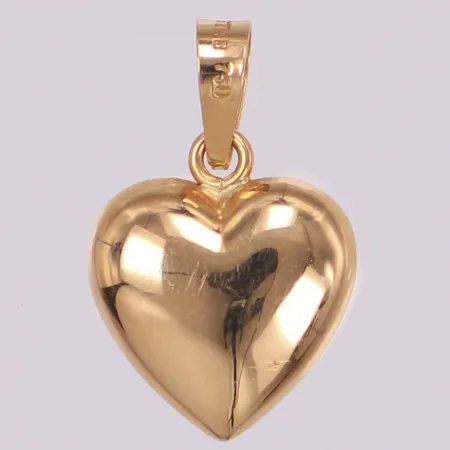 Hänge, hjärta, 20mm, GFAB, 18K Vikt: 1,2 g