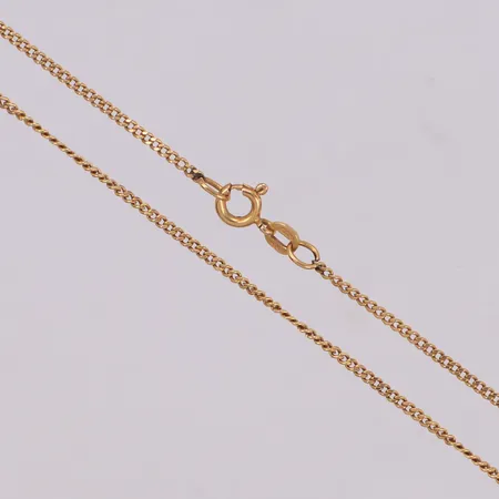 Kedja, pansarlänk, 42,5cm, bredd: 1,6mm, Balestra,18K Vikt: 3,8 g