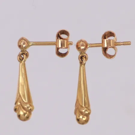 Örhängen, 20mm, stift, 18K Vikt: 1,6 g