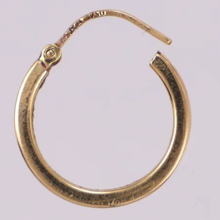 Örhänge, ett enstaka, Ø18mm, 18K Vikt: 0,9 g