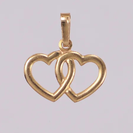 Hänge, hjärtan, 16x15mm, 18K Vikt: 0,4 g