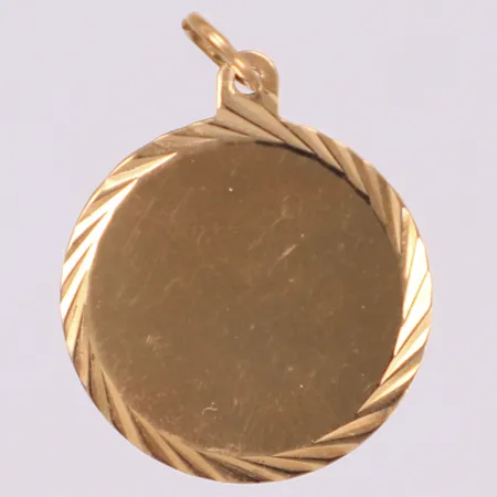 Hänge, längd 23,7mm, bredd 17,8, smärre repor, 18K Vikt: 1,4 g