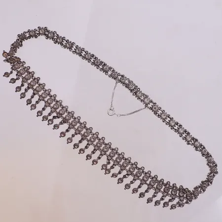 Collier, 43cm, bredd: 7,8-21mm, 830/1000 silver Vikt: 20,4 g