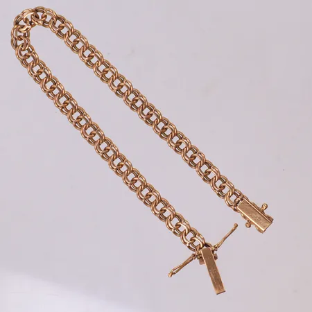 Armband, Bismarck, längd 18,5cm, bredd 5,6mm, 18K Vikt: 11,5 g