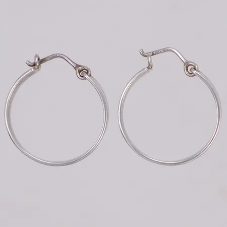 Örhängen, creoler, Ø22mm, bredd: 4,7mm, 830/1000 silver Vikt: 4,8 g