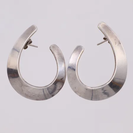 Örhängen, 45x35mm, stift, 925/1000 silver Vikt: 16 g