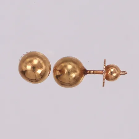 Örhängen, kulor, Ø7,9mm, skruvstift, 14K Vikt: 3,6 g