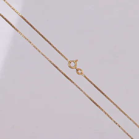 1 Kedja Venezia, längd 46cm, bredd 1,1mm, smärre ojämnheter på länken, 18K Vikt: 4,3 g