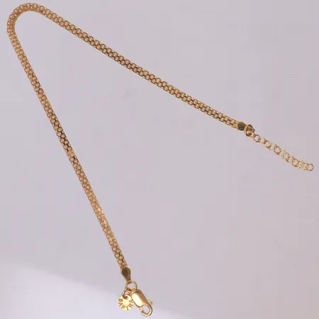 1 Armband X-länk, längd 24,5cm, bredd 2,8mm, smärre ojämnheter på längen, Safira, 925/1000 silver Vikt: 2,9 g