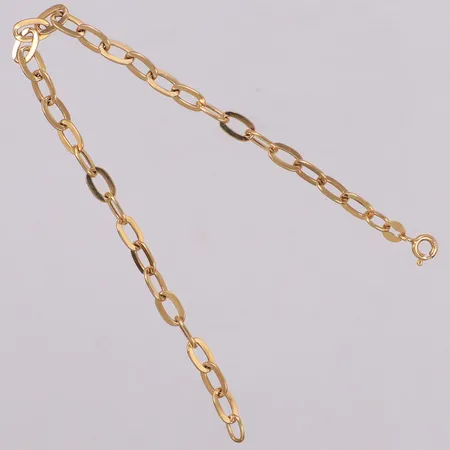 Armband, ankarlänk, 18,5cm, bredd: 4,7mm, GHA, 18K Vikt: 3,1 g
