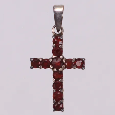 Hänge, kors med granater, 23x12mm, 925/1000 silver Vikt: 1,2 g
