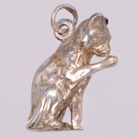 Hänge, katt, 20mm, 925/1000 silver Vikt: 4,6 g