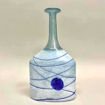 Flaska, Bertil Vallien för Kosta Boda, Artist Collection, signerad och numrerad 48015, höjd ca 24cm