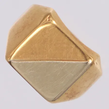Klackring, stl 18, bredd 12mm, bucklor, rödguld/vitguld 18K Vikt: 4,9 g