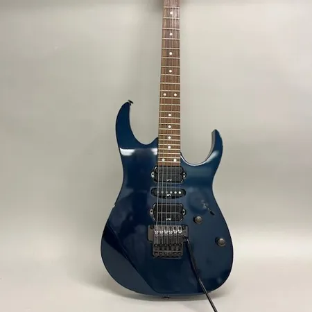 El-gitarr, Ibanez Prestige, Japan, RG 1570 RG, serienr F0242314, mirage blue, nagg, färgbortfall, instruktionsbok, svajarm, mjukt fodral  Skickas med Bussgods eller PostNord