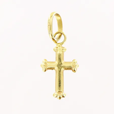 Hänge, kors, 17x7mm, ihålig, 9K.  Vikt: 0,2 g