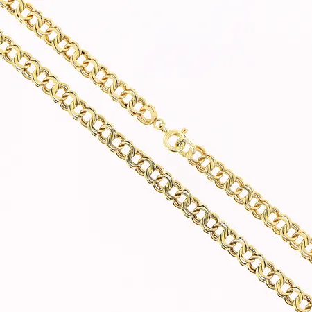 Collier, Bismarck, 43,7cm, bredd 5mm, 18K.  Vikt: 17,2 g