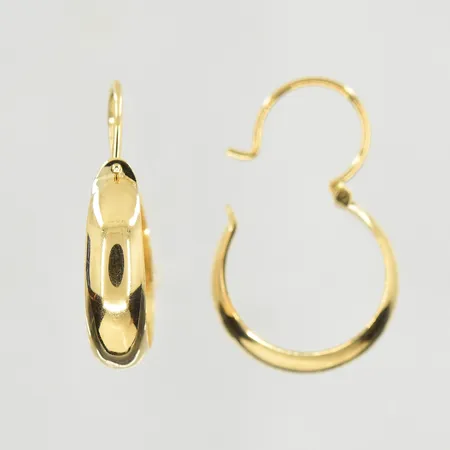 Ett par örhängen, längd 28 mm, Ø20 mm, 18K. Vikt: 3,3 g