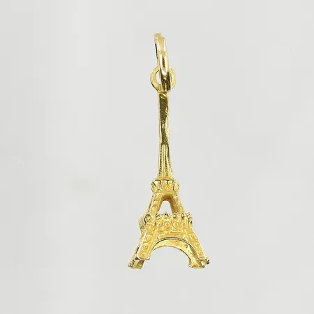 Hänge Eiffeltornet, längd 30 mm, bredd 2-9 mm, 18K. Vikt: 2,2 g
