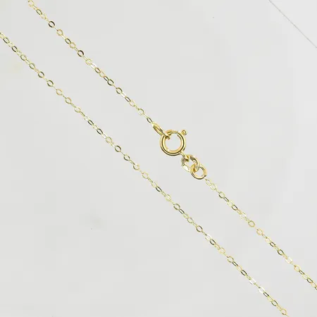 Kedja Ankar, längd 50 cm, bredd 1 mm, 18K. Vikt: 1,5 g