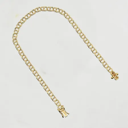 Armband Bismarck, längd 18½ cm, bredd 4 mm, 18K. Vikt: 4,7 g