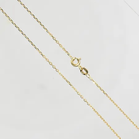 Kedja Ankar, längd 42 cm, bredd 1 mm, 18K. Vikt: 2,2 g