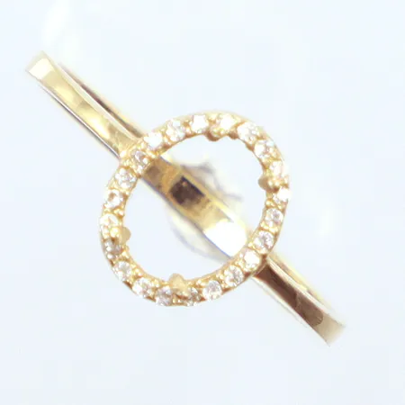 Ring, stenar, defekt 14K  Vikt: 1,7 g